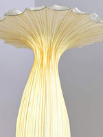 Luxury ambient floor lamp with organic vertical texture