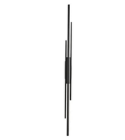 Designer vertical wall sconce providing ambient illumination