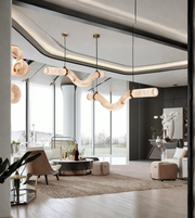 Modern living room with stylish furniture and decor