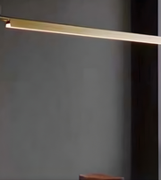 Modern light fixture on a dark background