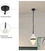 Ceiling light fixture with thickened base and strong load-bearing capacity on a neutral background.