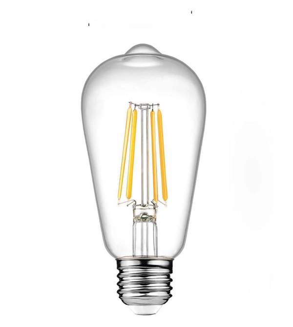 CLEAR GLASS ST64 VINTAGE LED FILAMENT BULB – E27