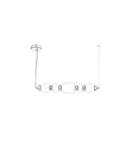 Modern pendant light fixture on a white background