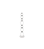Black door handle and lock mechanism on a white background