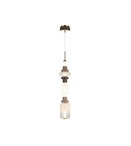 Pendant light fixture on a white background