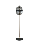 Daya Worldwide HELM NOIR floor lamp with sleek black design and modern stand, ideal for living room or office lighting.