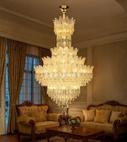 Luxury double heighted vintage chandelier