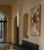 Amber Aura Pendant by Daya Worldwide, a stylish hanging pendant light with warm amber glow for modern interior decor.