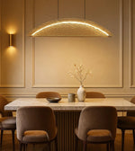 AURORA DOME linear pendant light by Daya Worldwide, showcasing a sleek, modern hanging fixture with a smooth dome shape.