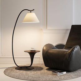 Modern Daya Worldwide GLOWSPIRE Floor Lamp with sleek design and ambient lighting for living room or bedroom decor.
