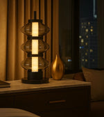 Daya Worldwide GLOW STACK table lamp with modern design, featuring stacked geometric shapes in a sleek finish.
