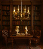 Elegant Daya Worldwide GRAND ILLUMINA chandelier with intricate crystal detailing and modern design for luxury lighting decor.
