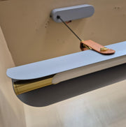 Modern linear office pendant light by Daya Worldwide, showcasing a sleek, minimalist design ideal for contemporary workspace lighting.