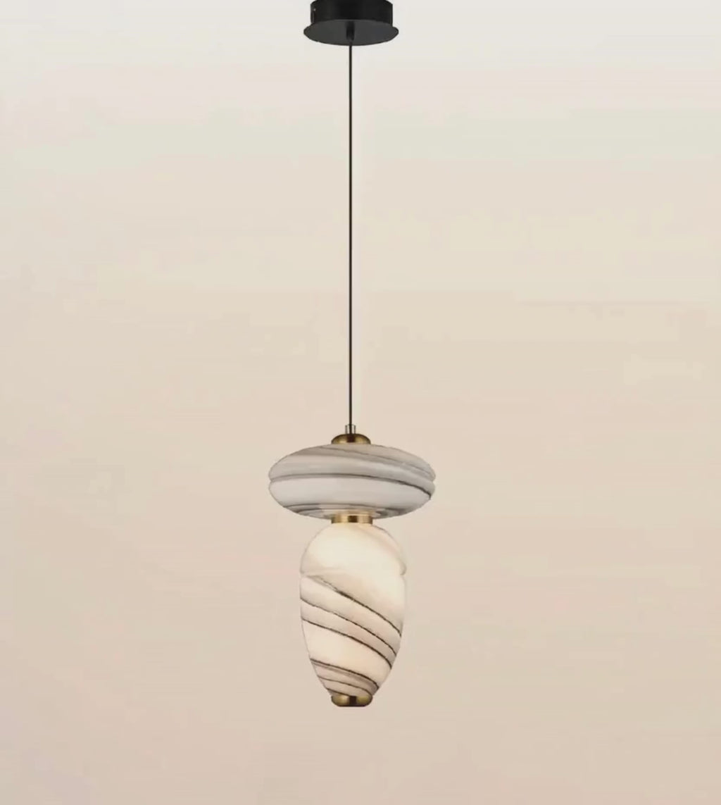 A CLOSEUP VIDEO OF MODERN PENDANT LIGHT