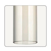 Cylindrical light fixture on a white background